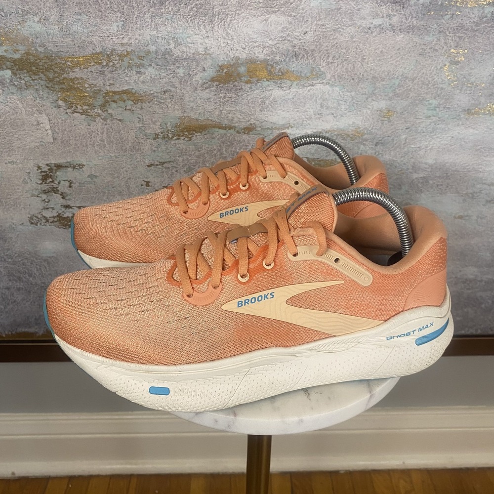 Brooks Ghost Max Shoes Womens Size 10 Orange Running Sneakers 1203951B818
